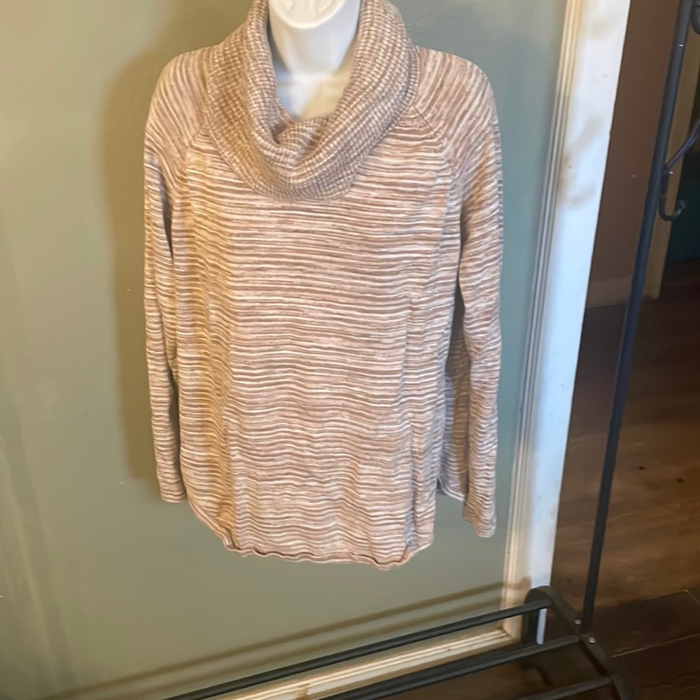 Brown cowl neck sweater